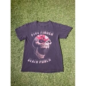 Five Finger Death Punch Graphic Print Band Tee Rock Music T-Shirt